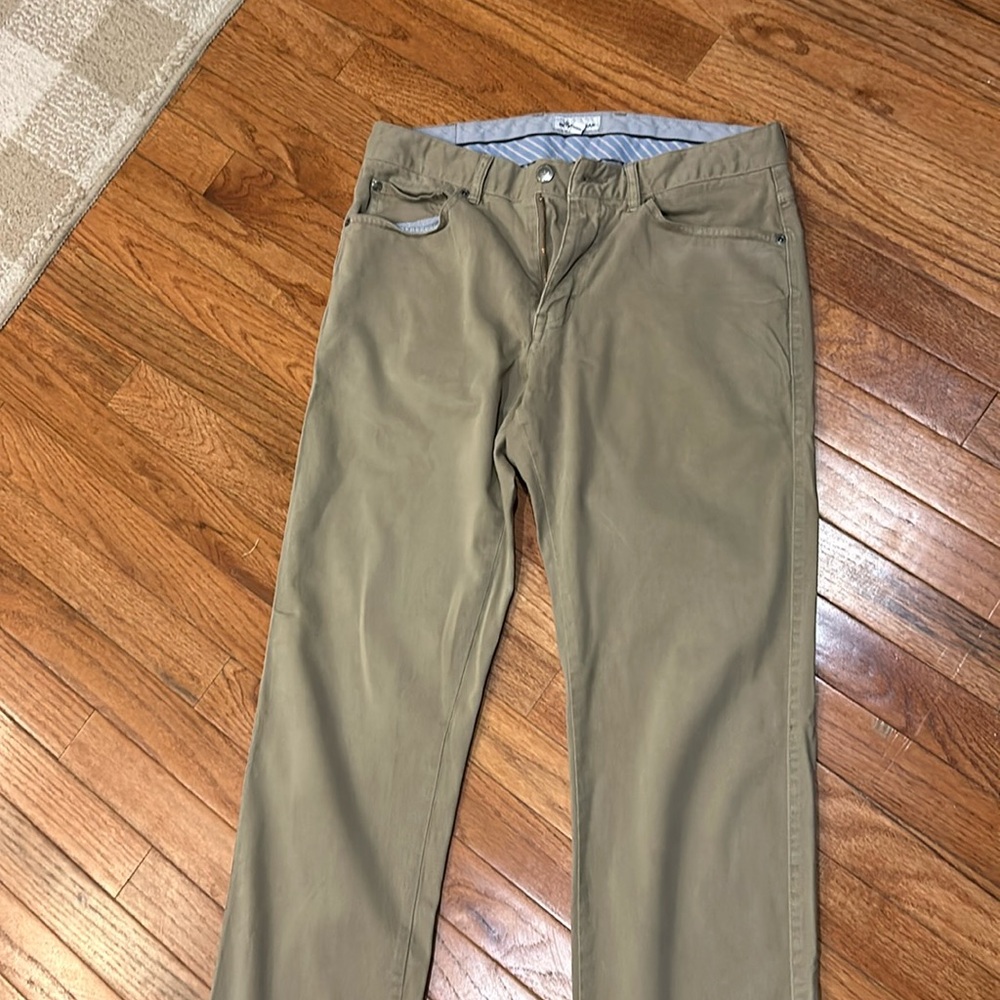 Peter Millar 5 pocket Sateen. Tan/khaki. 32